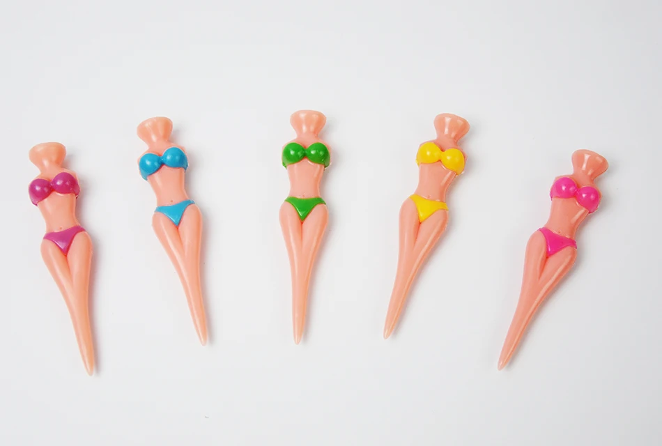 Hot Selling Novelty Bikini Lady Girl Golf Tees Divot Tool Tees Custom