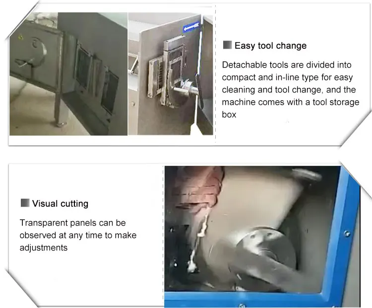 Super Performance Meat Dicer Commercial Frozen Meat Cutting Machine Cutter Customizable Size Fish Slicer Meat Slicing Machine details