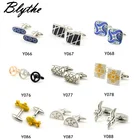 Manufacturer Warehouse Cheaper Promotional custom cartoon metal suit shirt men enamel silver cufflinks