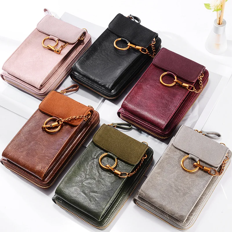 New type single shoulder purse wallet simple fashion vintage volume phone bag wallet, Multi
New type single shoulder purse wallet simple fashion vintage volume phone bag wallet, Multi