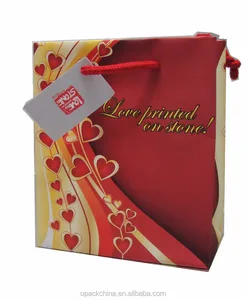 fancy gift packing colorful glossy film shopping bags with