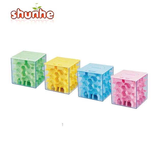 new arrive fanny saving coin gift box 3d puzzle game labyrinth