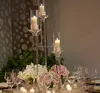 New arrival crystal glass cheap candle holder for table centerpiece stands for wedding events