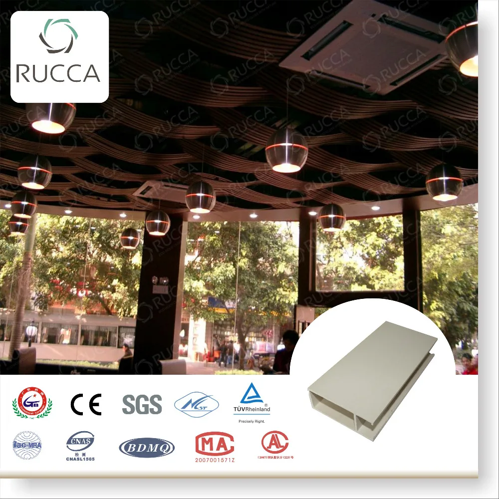 2016 Rucca New Product Wpc Curved Ceiling Tiles,Artistic Ceiling Design ...