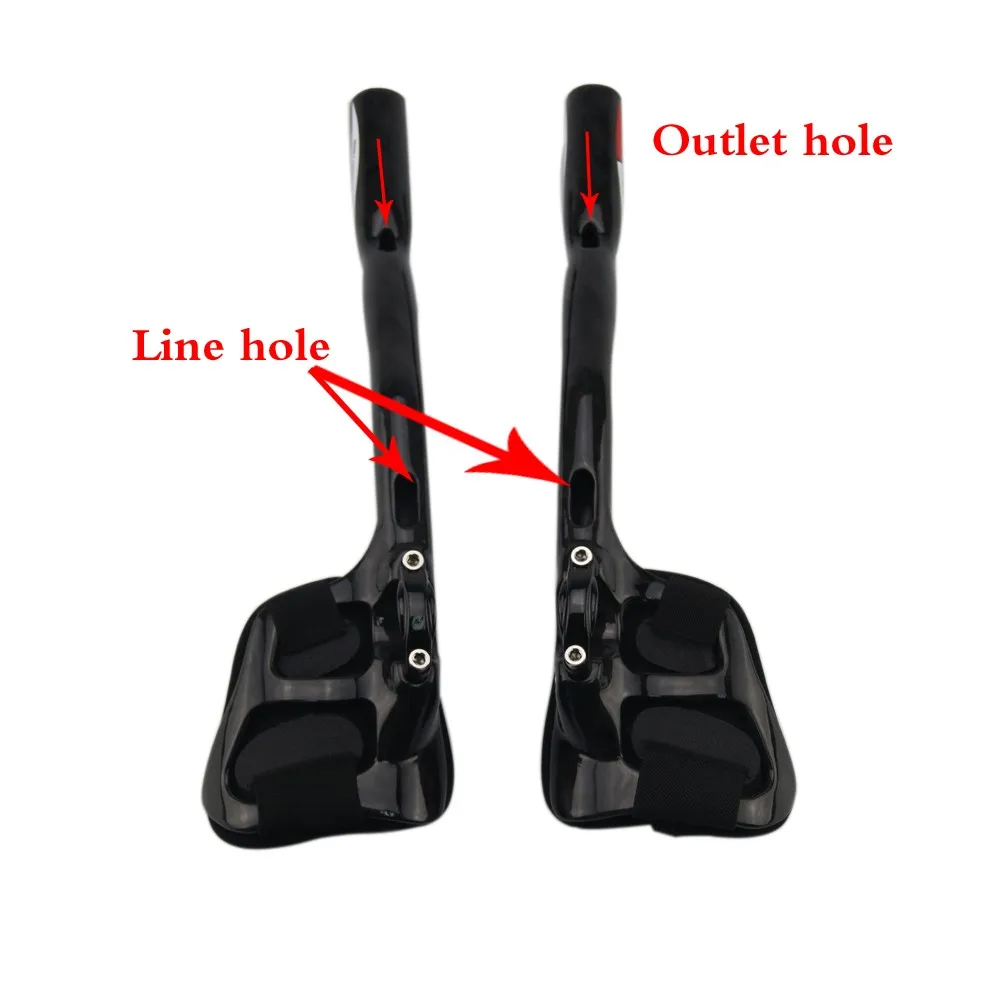 RXL SL Bicycle Carbon aero Bars TT Bar Ends Bicycle Handlebars Extenders Bicycle 3K Matte Gray 340mm Triathlon Bicycle Extender (3)