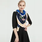 2019 New Design Best Selling Custom Printed Square Scarf Shawls