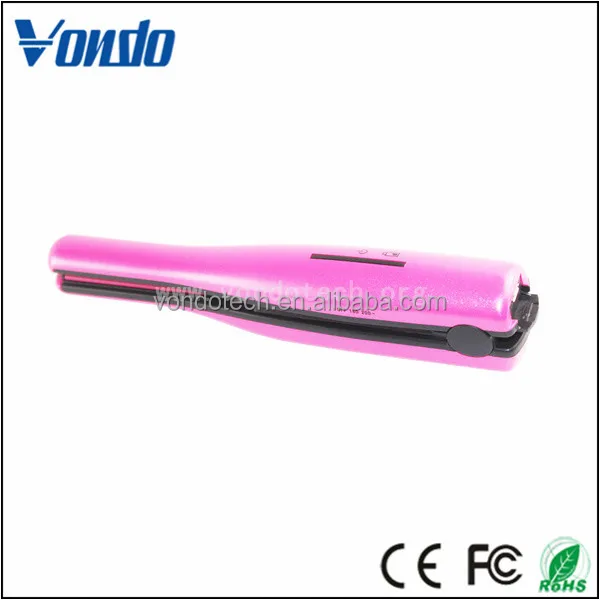 2017 most popular mini hair straightener with battery
