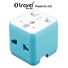 OTRAVEL Mini electrical plug for UK US AUS EU type,folding electric plug business/travel small item travel adaptor