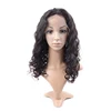 Natural color 180 density 613 honey blonde human hair full lace wig,wholesale water wave full lace wig
