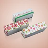 Bakest 2018 new design big size rectangle baking paper cups with printing flowers