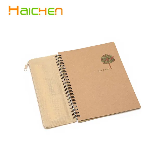 notebooks with pencil