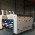 Semi-automatic monochrome carton printing die-cutting machine 4 colour flexo printing carton box making machine