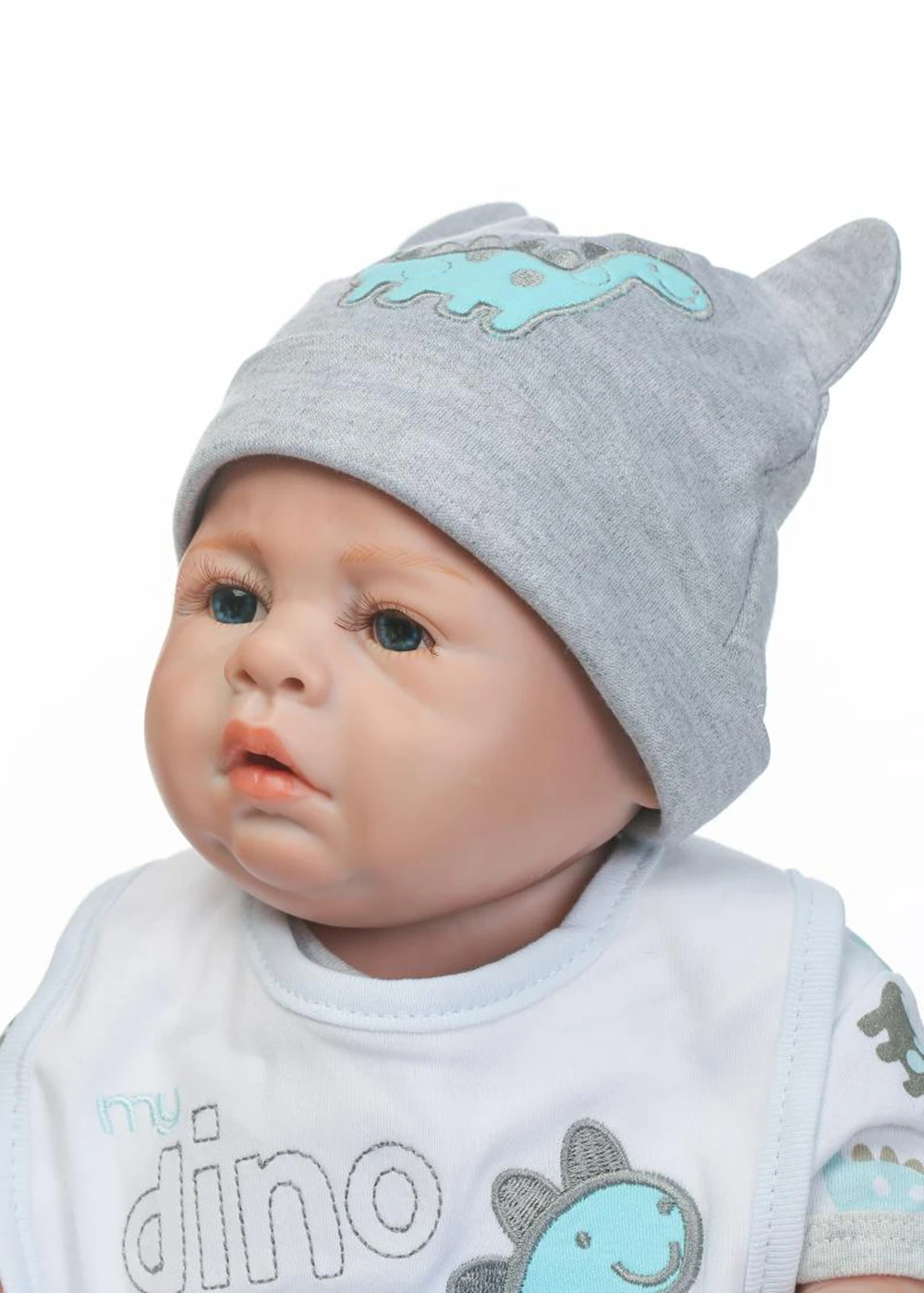 New Supler Real Boutique Reborn Babies Dolls 20 Full Body Silicone Reborn Boy Dolls Rooted Mohair Eyelashes Baby Gift Reborn (17)