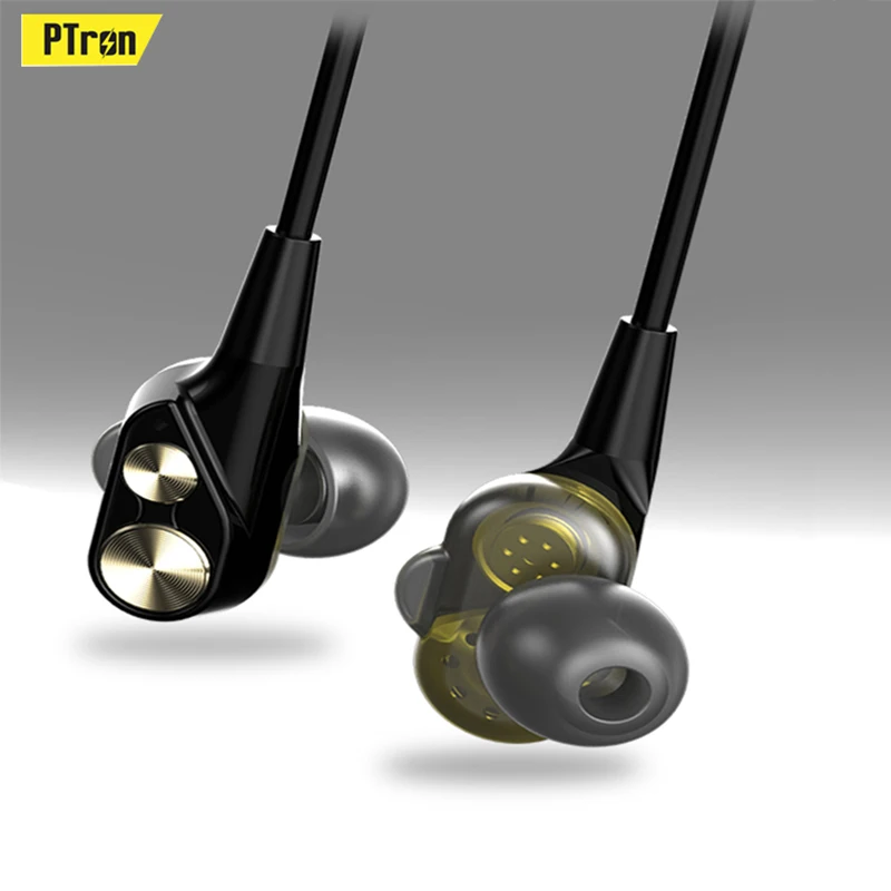 PTron Boom2 headphone 4D Stereo Surround Sound HiFi Earphone With Mic in Ear Earset, Black-red/black-gold
PTron Boom2 headphone 4D Stereo Surround Sound HiFi Earphone With Mic in Ear Earset, Black-red/black-gold