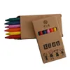 Color box set 6 pack kids drawing crayons