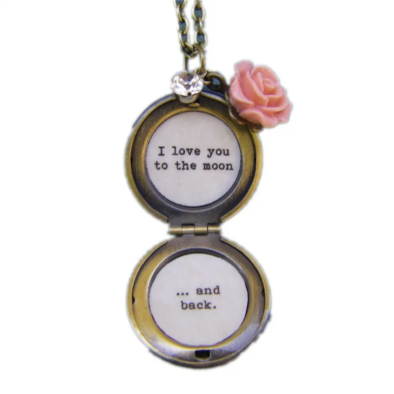 I Love You To The Moon And Back Necklace Locket brass locket Gift For Her daughter gift
I Love You To The Moon And Back Necklace Locket brass locket Gift For Her daughter gift
