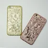 Phone accessories for iphone 6 and 6plus phone cases electroplate Leopard head mobile phone case TPU soft back cover