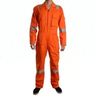 65% polyester 35% cotton, orange fire retardant Workwear