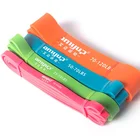 Amyup eco friendly elastic adjustable purple fitness latex loop resistance bands