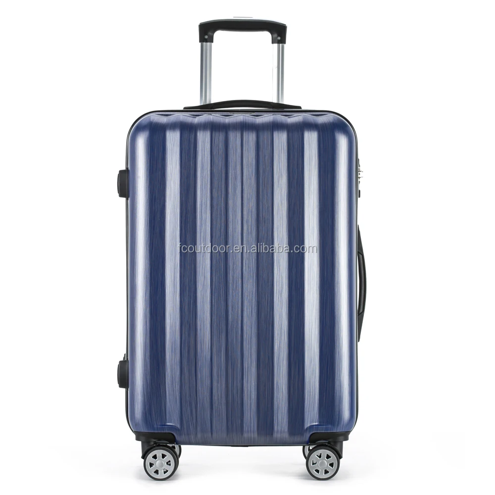 luxury brushed texture travel trolley 3 piece luggage set