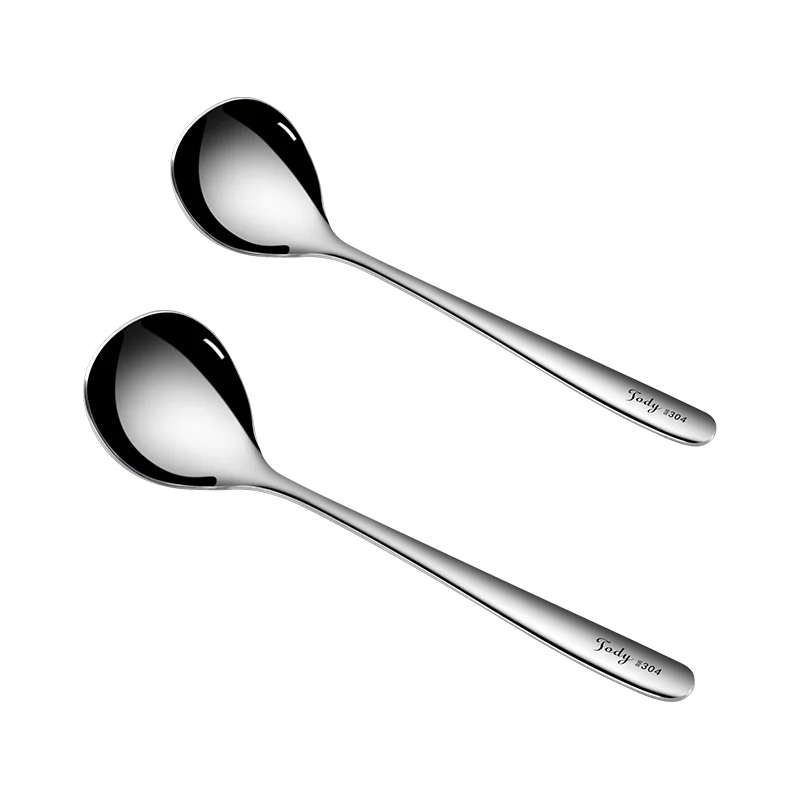 Creative Big Head Round Spoon Stainless Steel Long Handle Porridge Soup Spoon, Silver
Creative Big Head Round Spoon Stainless Steel Long Handle Porridge Soup Spoon, Silver