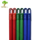 120x2.2 cm varnished wooden brush handle with leaf rake for garden cleaning