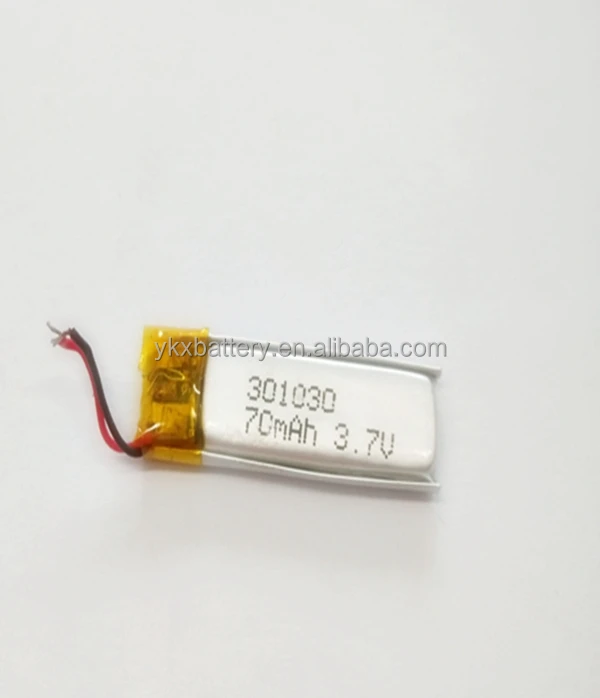 3.7V 70mAh 301030 Lithium Polymer Li-Po li ion Rechargeable Battery cells For Mp3 MP4 MP5 GPS PSP mobile bluetooth