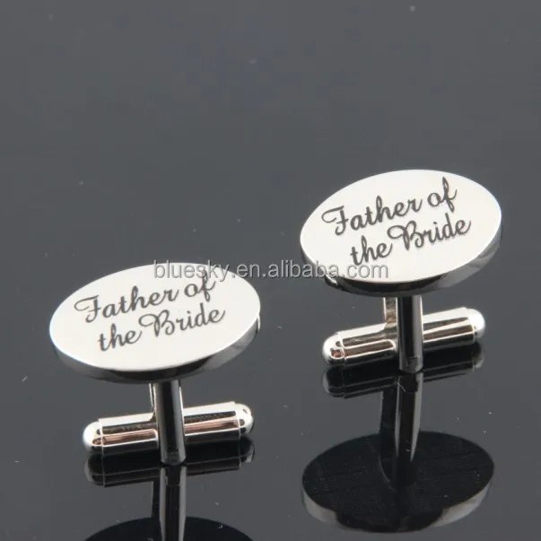 mens wedding cufflinks, Silver