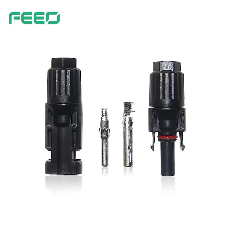 electronic terminal mc4 flexible connector mc4 male female wire connector manufactured mc4 pv connectors for solar panels