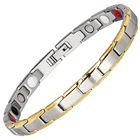 Hottime Fashion Lady Style Neodymium Magnet Energy Power Balance Charm Bracelet For Women
