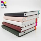 Logo embossed hard cover leather bound custom journal book printing