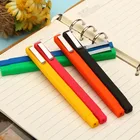 Promotional custom logo plastic ball pen rubber square pens canetas promotional items with logo
