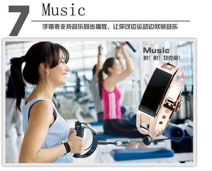 WINAIT Wireless Wireless BT bracelet watch with caller name and phone number, metal Wireless BT bracelet WT-BW10 - ANKUX.COM