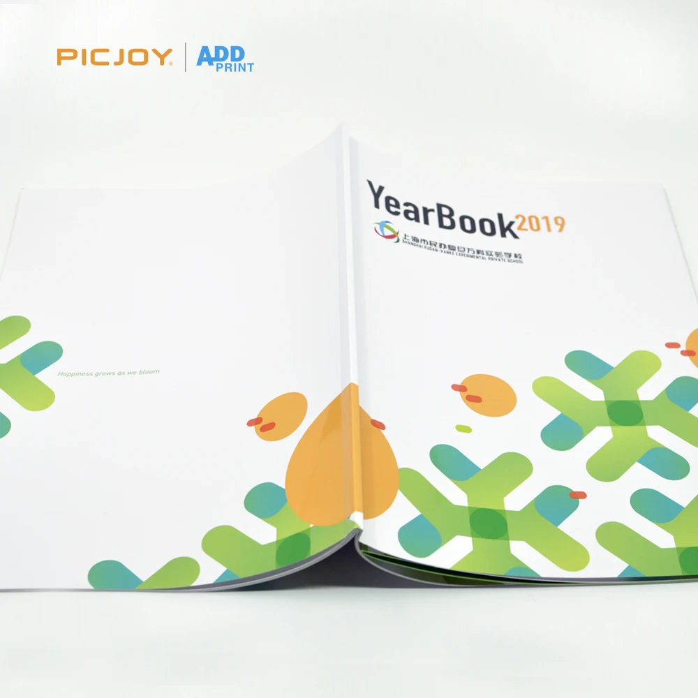 48 pages 210*297mm colorful cheap yearbook catalogue printing in