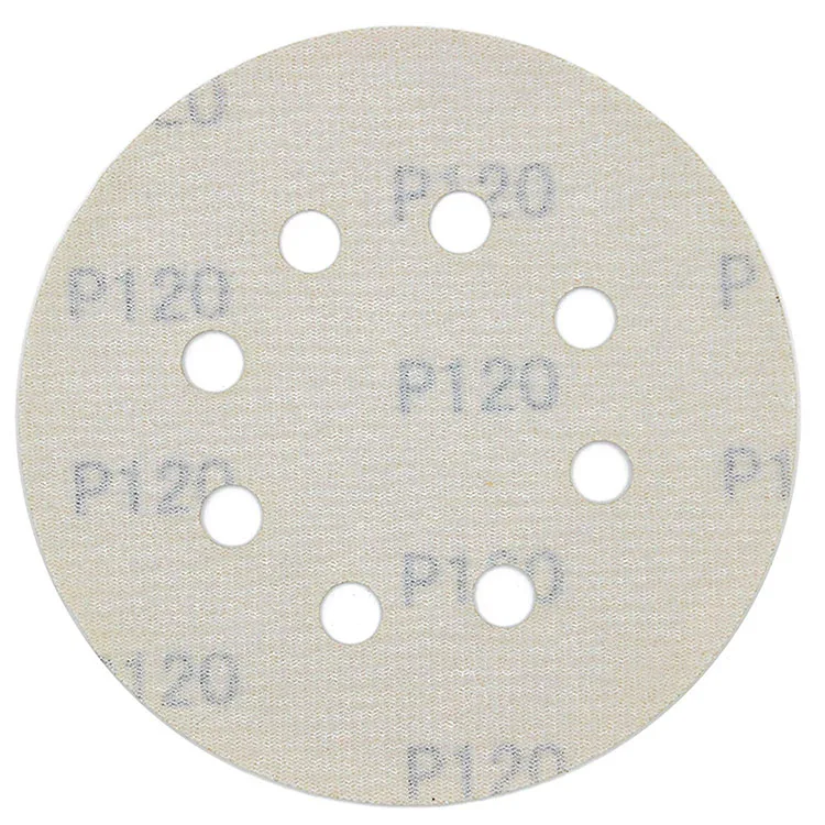 Gold abrasive sandpaper disc sanding disk quick change adhesive and sticky for rotatory machine tool