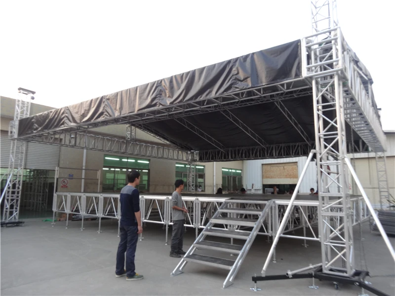 aluminium line array truss for hanging moving head lighting