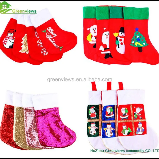 santa claus socks ornament best selling christmas stocking