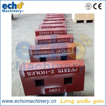 high manganese steel impact crusher spare parts Gator 1315 brake plate