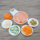 Smart Multifunctional Kitchen Food Processor - Mini Plastic Shredder - Round Salad Maker - Vegetable Slicer and Grater