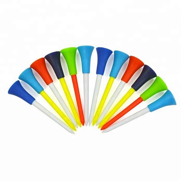 Multi Color Plastic Golf Tees 83mm Durable Rubber Cushion Top Golf Tee Accessories, Mixed color
Multi Color Plastic Golf Tees 83mm Durable Rubber Cushion Top Golf Tee Accessories, Mixed color