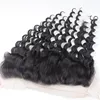 13X4 Lace lace frontal hair pieces malaysian virgin hair deep wave Free/ Middle /3 Part frontal lace closure