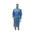 Blue Examination Disposable Isolation Gown Embossed Cpe Gowns