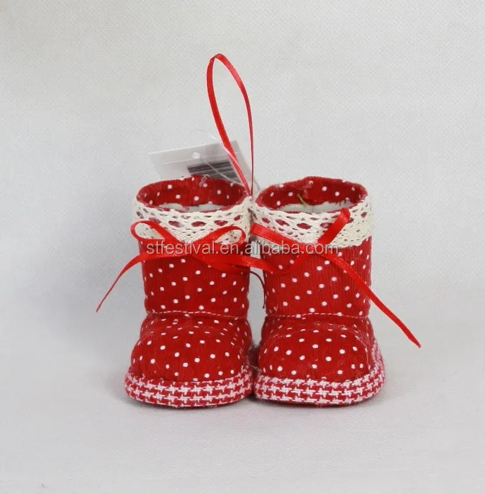2015 hanging christmas boots decoration for tree