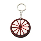 Fancy Lemon shape metal keychain custom bottle opener keychains no minimum