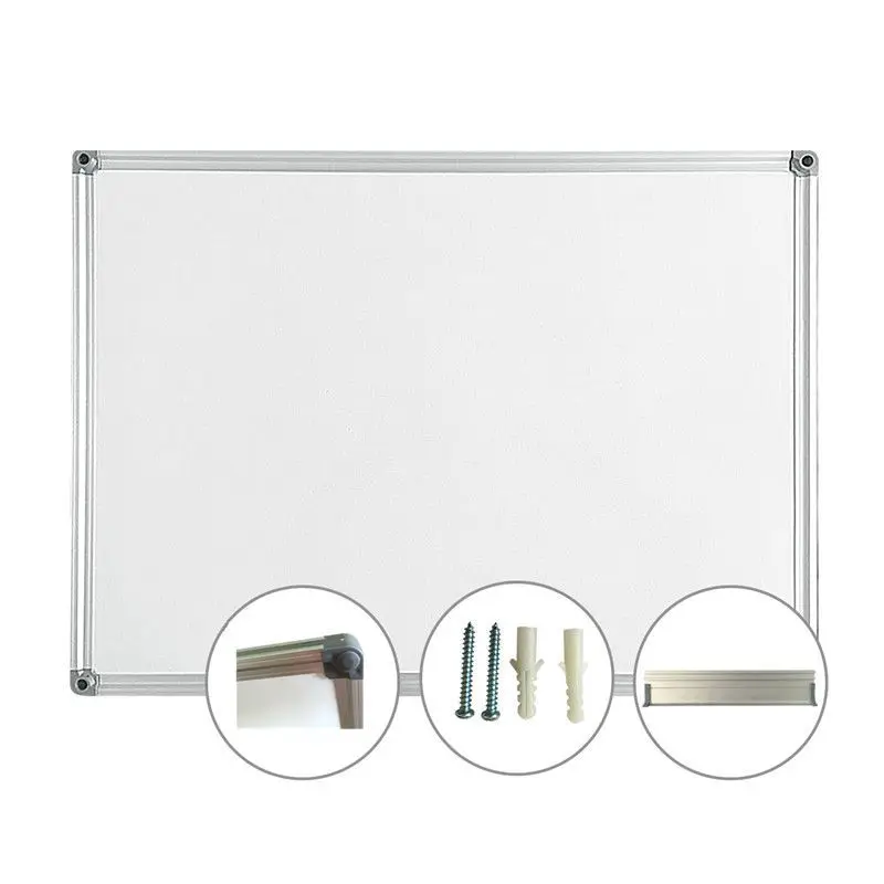 school or office use decorative wall hanging message memo aluminum frame magnetic dry erase board