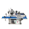 YTK brand tabletop semi automatic round bottle sticker labeling machine for glass and plastic bottles, jars, vials, tubes