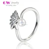 Fashion Jewelery Ring 925 Silver Party Ring Nature Pearl Ring