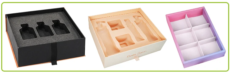 sponge/ foam insert plastic blister insert paper insert/ divider