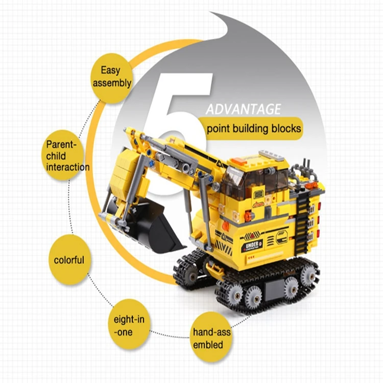 XINGBAO 13002 New Kids Toys 8 IN 1 Series The Giant Excavator Set Building Blocks Bricks Toys For Kids Birthday Christmas Gifts
XINGBAO 13002 New Kids Toys 8 IN 1 Series The Giant Excavator Set Building Blocks Bricks Toys For Kids Birthday Christmas Gifts