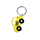 Promotional Gift Custom Trinke 3D Logo Key Holder Rubber Keyring PVC Keychain